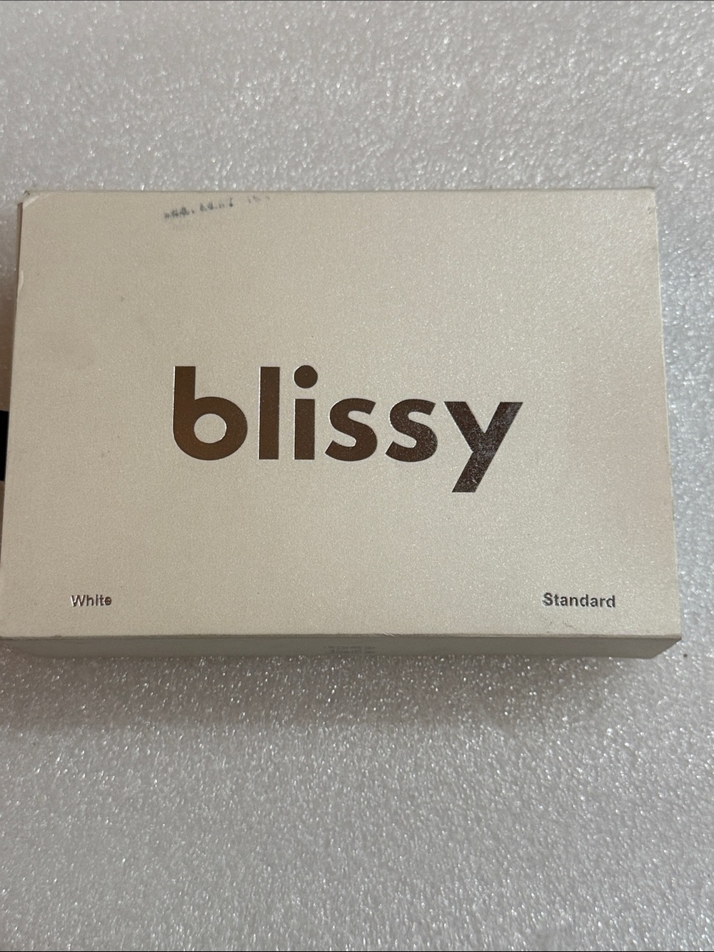 NWT BLISSY White Silk Standard Pillowcase